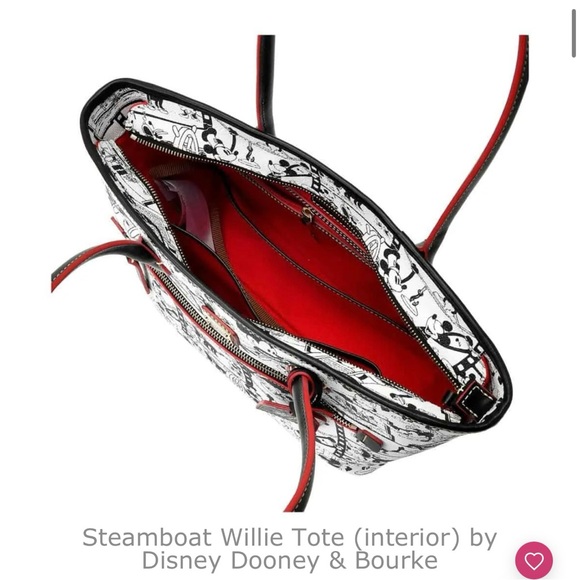 NWT DISNEY STEAMBOAT WILLIE TOTE BY DOONEY & BOURKE - Picture 3 of 5